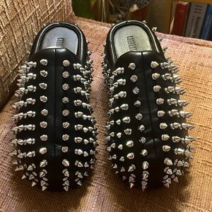 Dolls Kill Black Studded Clogs